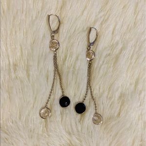 🌸BLACK ONYX & CZ HAND MADE EARRINGS🌸